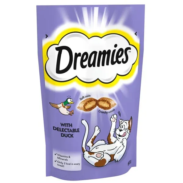 Dreamies with Delectable Duck 60g Cat Treat 1 Dreamies with Delectable Duck 60g Cat Treat