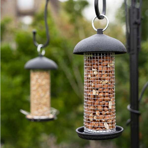 Gardman Wild Bird Care Black Steel Peanut Feeder 2 Gardman Wild Bird Care Black Steel Peanut Feeder - Image 2