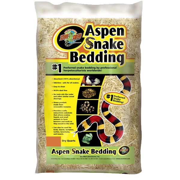 ZooMed Aspen Snake Bedding 8.8 Litres 1 ZooMed Aspen Snake Bedding 8.8 Litres