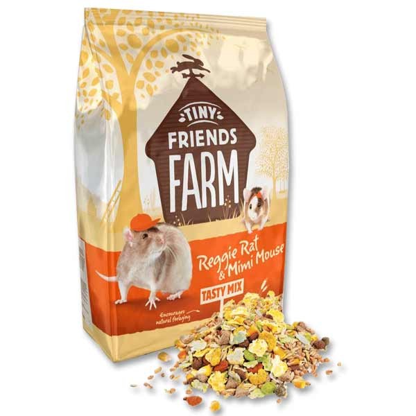 Tiny Friends Farm Reggie Rat & Mimi Mouse Tasty Mix 850g 2 Tiny Friends Farm Reggie Rat & Mimi Mouse Tasty Mix 850g - Image 2