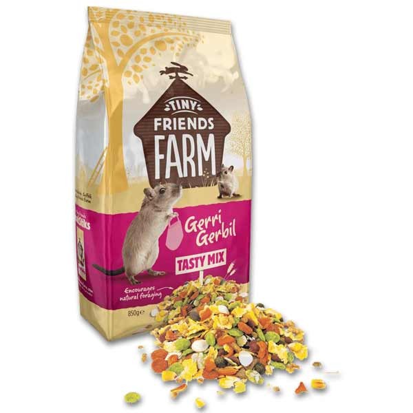 Tiny Friends Farm Gerri Gerbil Tasty Mix 850g 2 Tiny Friends Farm Gerri Gerbil Tasty Mix 850g - Image 2