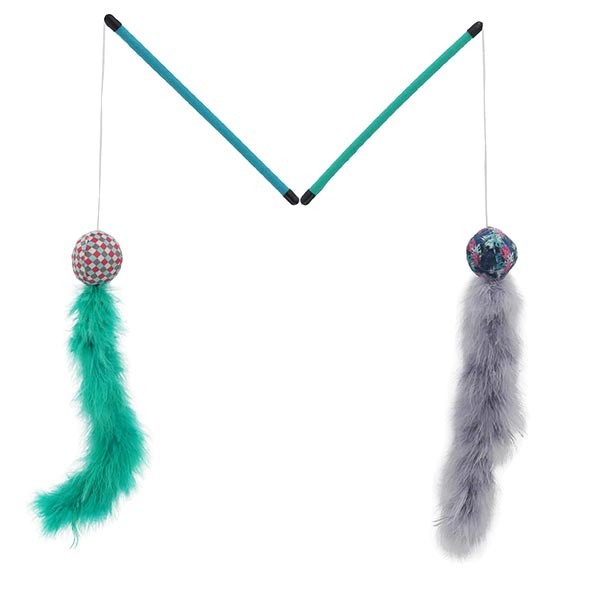 Rosewood Feather Boa Assorted Cat Toy 2 Rosewood Feather Boa Assorted Cat Toy - Image 2