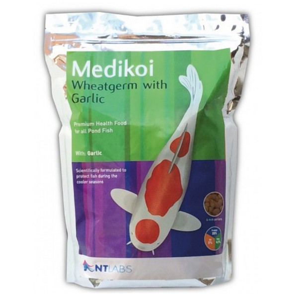 NT Labs Pond Medikoi Wheatgerm with Garlic 6mm 3kg 1 NT Labs Pond Medikoi Wheatgerm with Garlic 6mm 3kg
