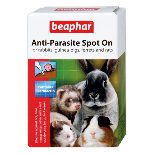 Beaphar Anti-Parasite Spot On for Rabbits, Guinea pigs, Ferrets & Rats 1 Beaphar Anti-Parasite Spot On for Rabbits, Guinea pigs, Ferrets & Rats