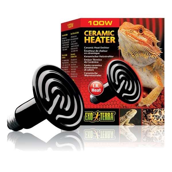 Exo Terra Ceramic Heat Emitter 100w 1 Exo Terra Ceramic Heat Emitter 100w