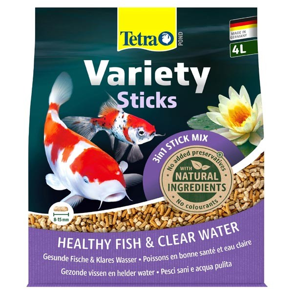 Tetra Pond Variety Sticks 4 Litres / 600g 1 Tetra Pond Variety Sticks 4 Litres / 600g