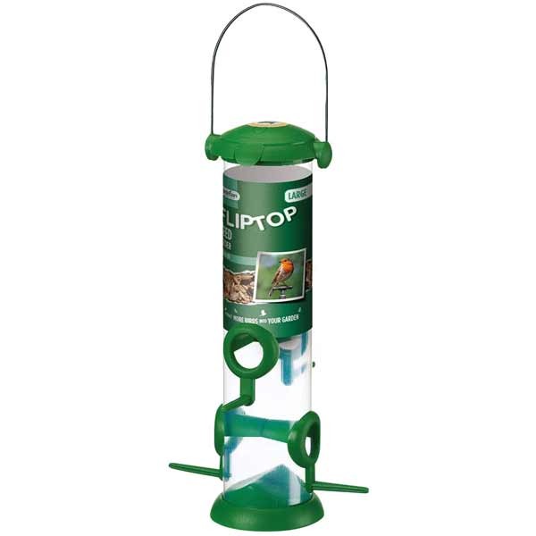 Gardman Wild Bird Care Flip Top Large Seed Feeder 1 Gardman Wild Bird Care Flip Top Large Seed Feeder