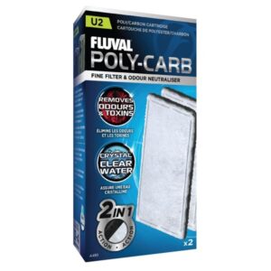 Fluval Poly-Carb Cartridge for U2 Underwater Filter 2 Pack
