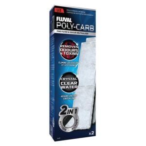 Fluval Poly-Carb Cartridge for U3 Underwater Filter 2 Pack