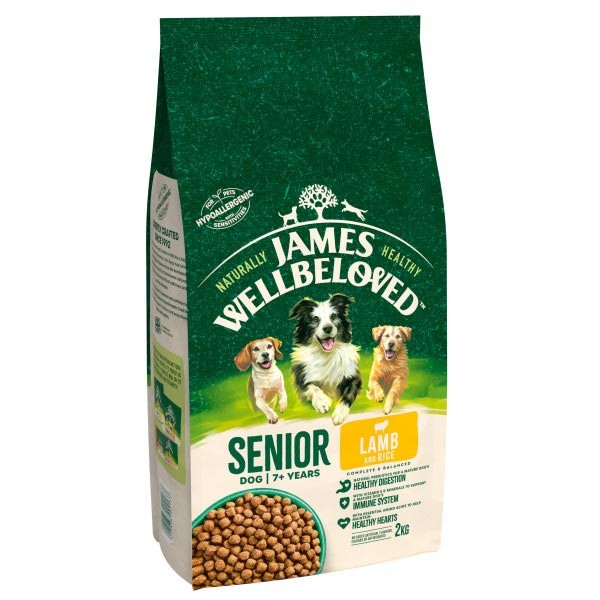 James Wellbeloved Lamb & Rice Senior 2kg Dry Dog Food 1 James Wellbeloved Lamb & Rice Senior 2kg Dry Dog Food