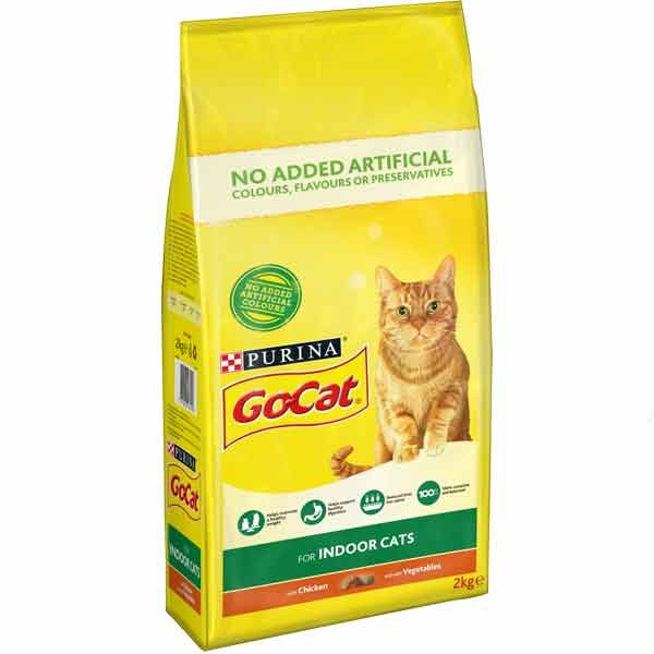 Go-Cat Complete Indoor Chicken & Veg Adult 2kg Dry Cat Food 1 Go-Cat Complete Indoor Chicken & Veg Adult 2kg Dry Cat Food
