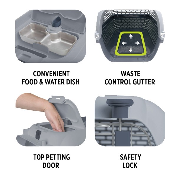 Dogit Dog Carrier Voyageur Grey Large 3 Dogit Dog Carrier Voyageur Grey Large - Image 3