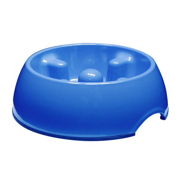 Dogit Anti Gulping Bowl Blue - Small 1 Dogit Anti Gulping Bowl Blue - Small