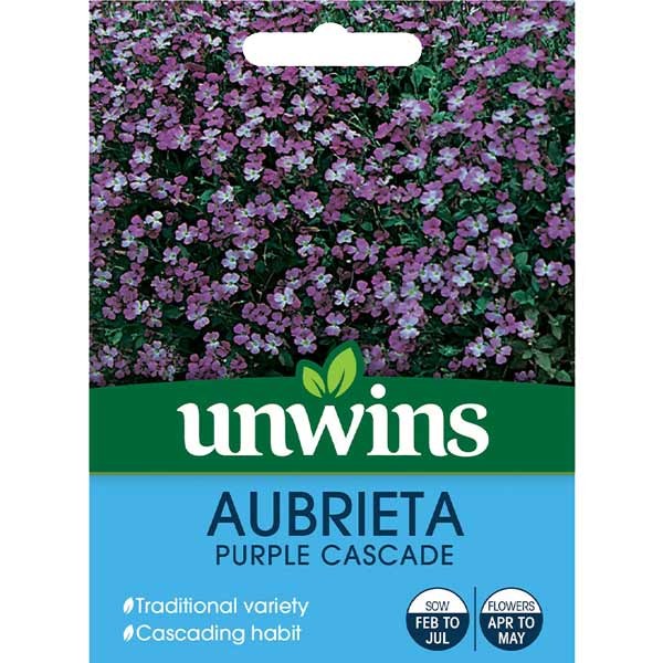Unwins Aubrietia Purple Cascade Seeds 1 Unwins Aubrietia Purple Cascade Seeds