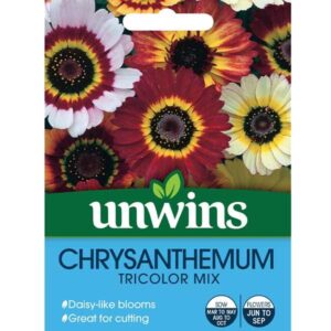 Unwins Chrysanthemum Tricolor Mixed Seeds