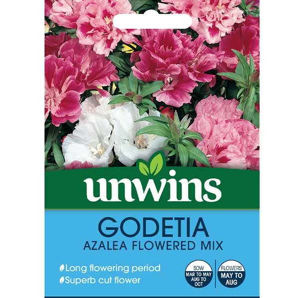 Unwins Godetia Azalea Flowered Mix Seeds 1 Unwins Godetia Azalea Flowered Mix Seeds