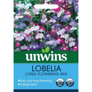 Unwins Lobelia Long Flowering Mixed Seeds