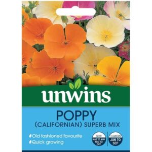 Unwins Poppy Californian Superb Mix Seeds