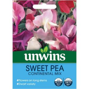 Unwins Sweet Pea Continental Mixed Seeds
