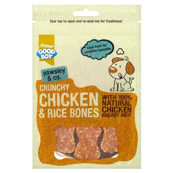 Good Boy Chicken & Rice Bones 100g Dog Treat Dog Treat 1 Good Boy Chicken & Rice Bones 100g Dog Treat Dog Treat