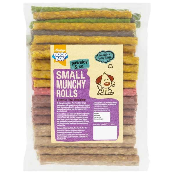 Good Boy Munchy Rolls 100 Pack Dog Treat 1 Good Boy Munchy Rolls 100 Pack Dog Treat
