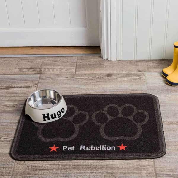 Pet Rebellion Dinner Mate Jet Black 40x60cm 1 Pet Rebellion Dinner Mate Jet Black 40x60cm
