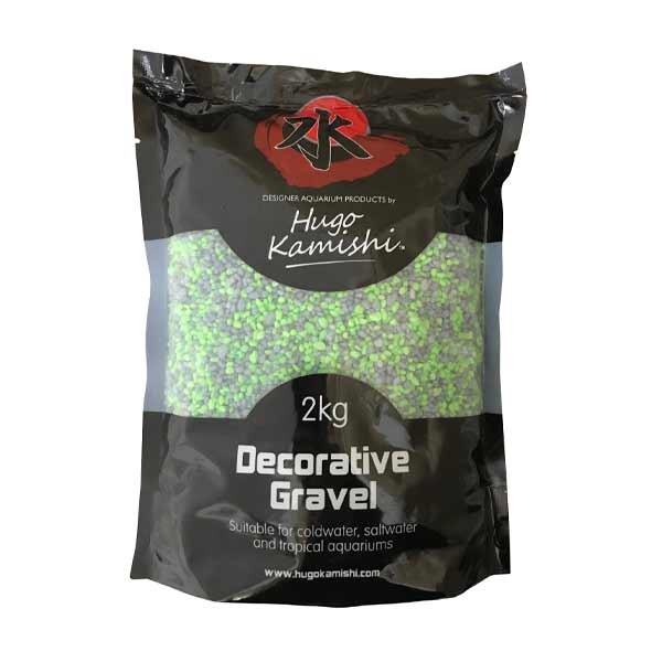 Hugo Kamishi Midori Blue & Green Mixed Gravel 2kg 1 Hugo Kamishi Midori Blue & Green Mixed Gravel 2kg
