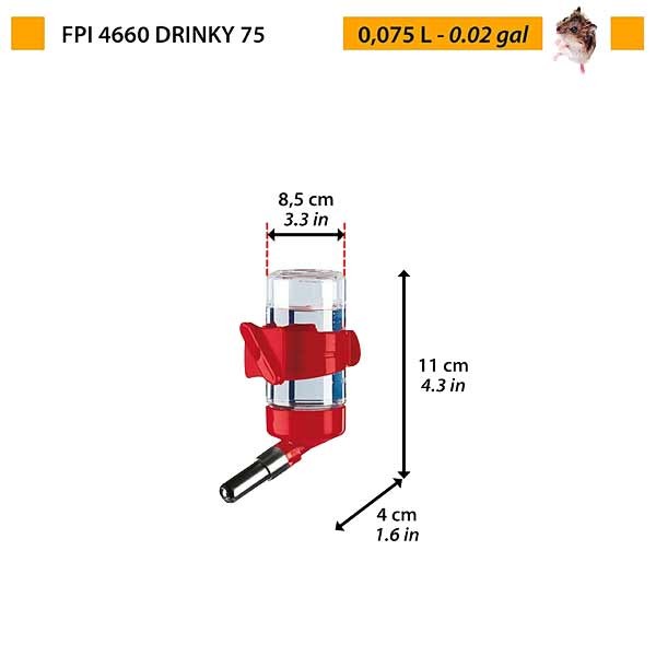 Ferplast FPI 4660 Drinky 75 Drinking Bottle 3 Ferplast FPI 4660 Drinky 75 Drinking Bottle - Image 3