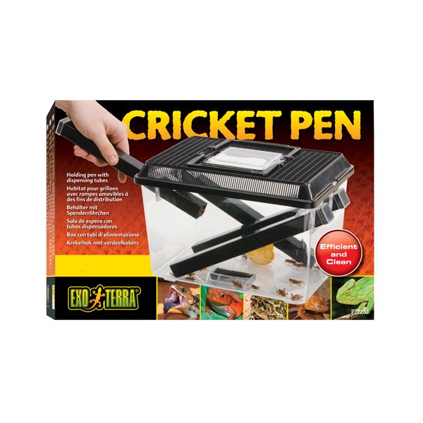 Exo Terra Cricket Holding Pen with Dispensing Tubes Small 1 Exo Terra Cricket Holding Pen with Dispensing Tubes Small