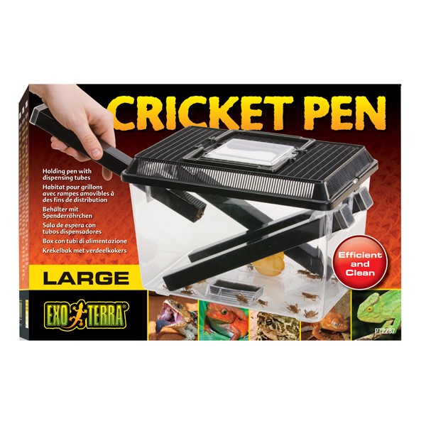 Exo Terra Cricket Holding Pen with Dispensing Tubes Large 1 Exo Terra Cricket Holding Pen with Dispensing Tubes Large