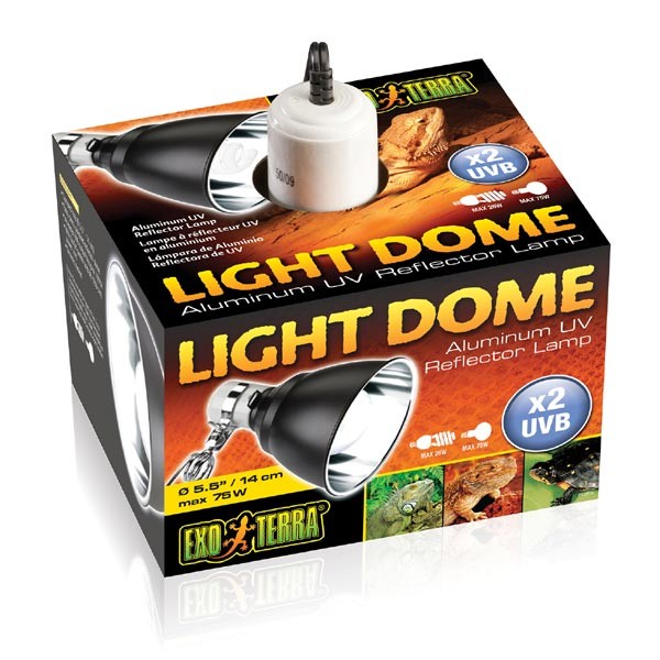 Exo Terra Aluminium UV Reflector Light Dome Small 1 Exo Terra Aluminium UV Reflector Light Dome Small