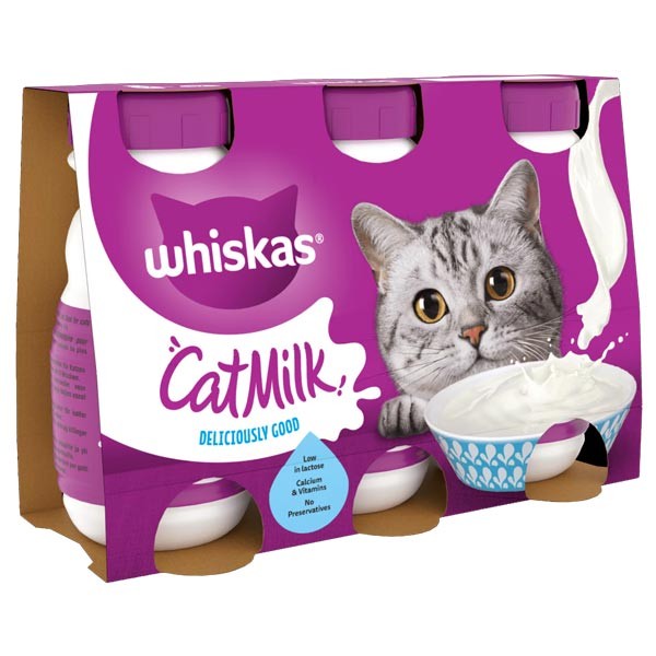 Whiskas Cat Milk Adult 3x200ml 1 Whiskas Cat Milk Adult 3x200ml