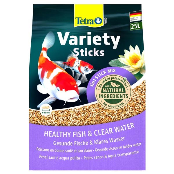 Tetra Pond Variety Sticks 25 Litres / 3600g 1 Tetra Pond Variety Sticks 25 Litres / 3600g