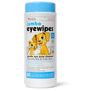 Petkin Jumbo Eye Wipes 80 Pack