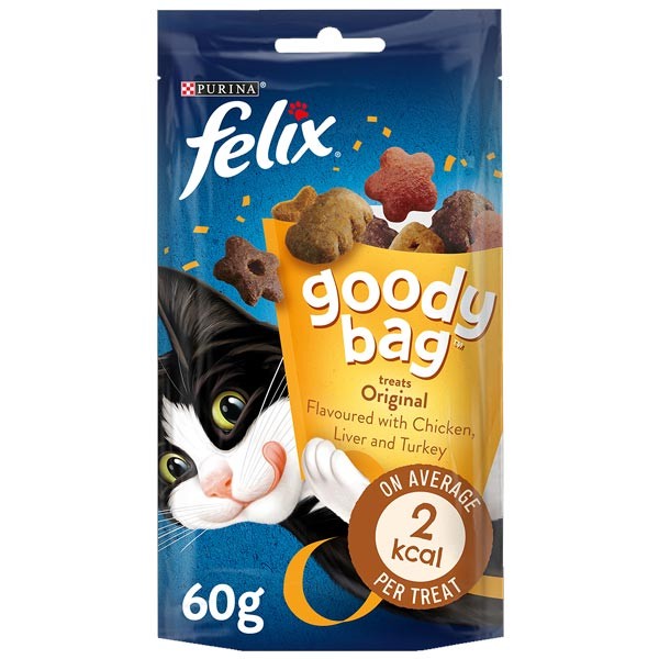 Felix Goody Bag Original 60g Cat Treat 1 Felix Goody Bag Original 60g Cat Treat
