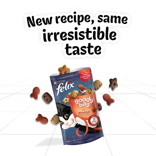 Felix Goody Bag Mixed Grill 60g Cat Treat 2 Felix Goody Bag Mixed Grill 60g Cat Treat - Image 2