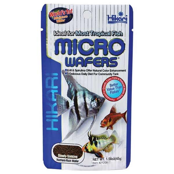 Hikari Tropical Slow Sinking Micro Wafers 45g 1 Hikari Tropical Slow Sinking Micro Wafers 45g
