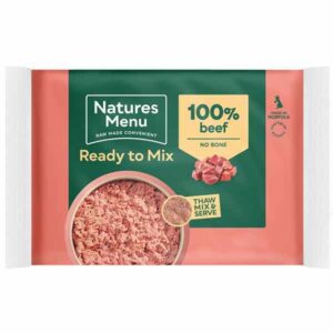 Natures Menu Ready to Mix Minced Beef Block for Adult Dogs 400g