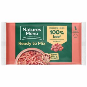 Natures Menu Ready to Mix Minced Freeflow Beef for Adult Dogs 2kg