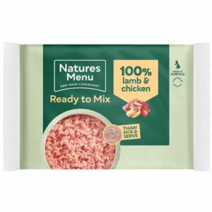 Natures Menu Ready to Mix Minced Lamb & Chicken Block for Adult Dogs 400g