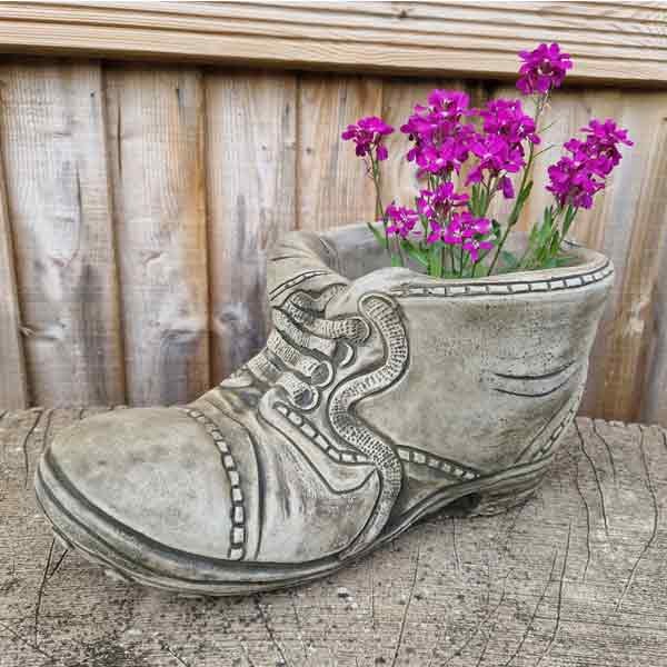 Boot Stone Planter 22cm 3 Boot Stone Planter 22cm - Image 3