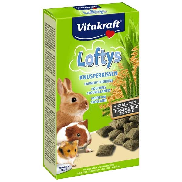Vitakraft Loftys Crunchy Cushions Treat for Rodents 100g