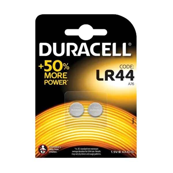 Duracell Button LR44 Battery Pack of 2 1 Duracell Button LR44 Battery Pack of 2