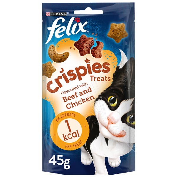 Felix Crispies Beef & Chicken 45g Cat Treat