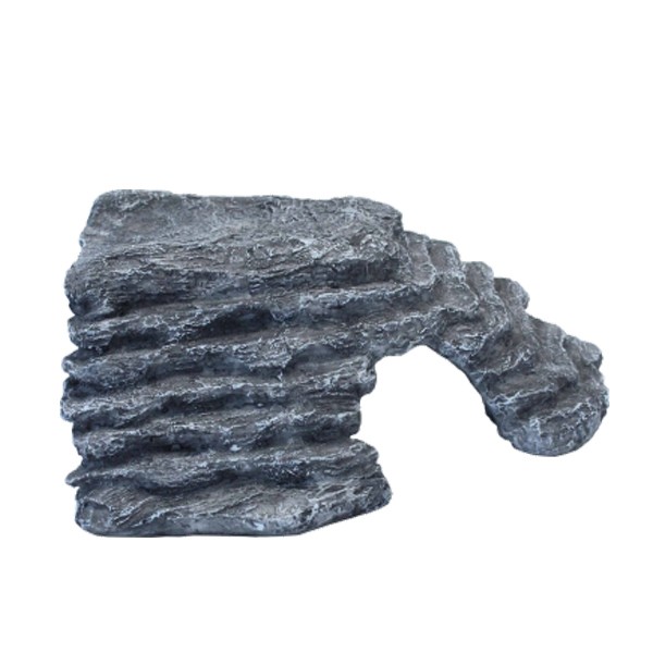 Komodo Large Corner Basking Ramp/Hide Grey 1 Komodo Large Corner Basking Ramp/Hide Grey