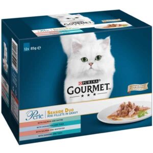 Gourmet Perle Seaside Duo in Gravy Adult 12x85g Wet Cat Food