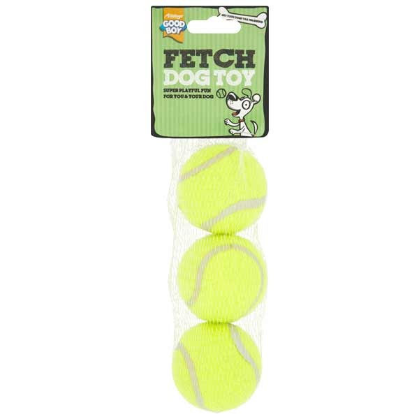 Good Boy Tennis Balls 3 Pack Dog Toy 1 Good Boy Tennis Balls 3 Pack Dog Toy