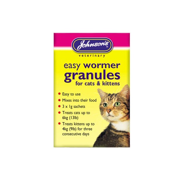 Johnson's Cat & Kitten Easy Wormer Granules
