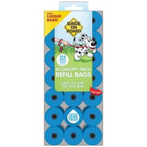 Bags On Board Economy Pack Dog Waste Bags 21 Rolls (315 Bags)