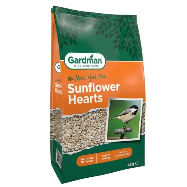 Gardman Wild Bird Care Sunflower Hearts 4kg 1 Gardman Wild Bird Care Sunflower Hearts 4kg